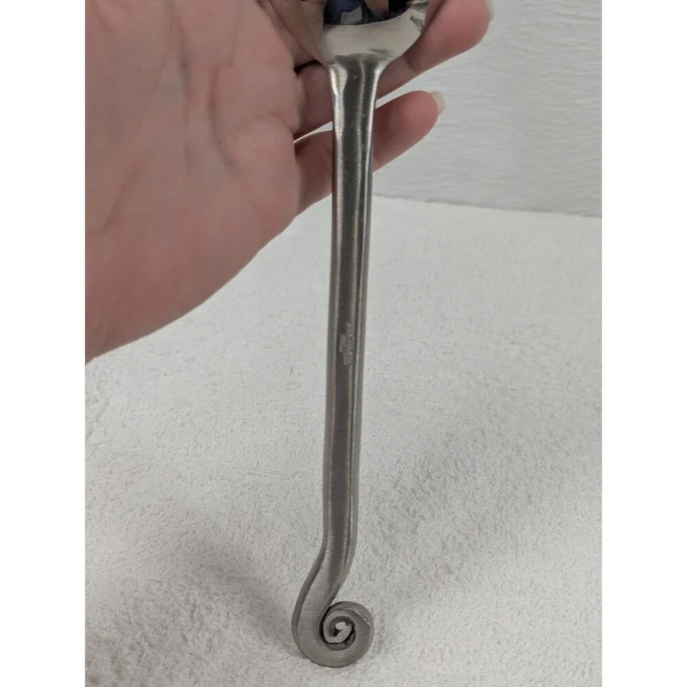 Pier 1 Imports - LILY - Dinner Fork  & Spoon - Swirl Scroll Stainless